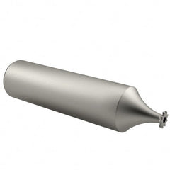 Made in USA - 1/4" Diam x 1/32" Face Width, High Speed Steel, 8 Teeth, Shank Connection Woodruff Keyseat Cutter - Uncoated, 2-1/16" OAL x 1/2" Shank, Straight Teeth - Exact Tooling