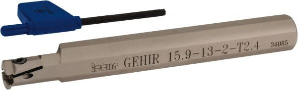 Iscar - GEHI, Internal, Right Hand, 0.094" Max Depth of Cut, 0.075 to 0.095" Groove Width, Indexable Grooving Tool Holder - GEMI.., GEPI.. Insert Compatibility, 5/8" Shank Width, 5" OAL, Through Coolant - Exact Tooling