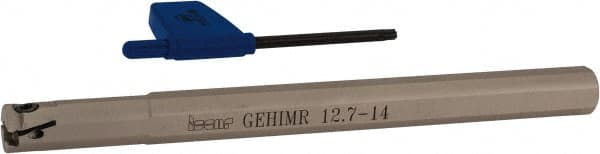 Iscar - GEHIM, Internal, Right Hand, 0.098" Max Depth of Cut, 0.031 to 0.075" Groove Width, Indexable Grooving Tool Holder - GEPI.. Insert Compatibility, 1/2" Shank Width, 6" OAL, Through Coolant - Exact Tooling