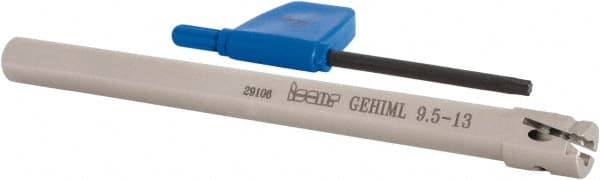 Iscar - GEHIM, Internal, Left Hand, 0.098" Max Depth of Cut, 0.031 to 0.075" Groove Width, Indexable Grooving Tool Holder - GEPI.. Insert Compatibility, 3/8" Shank Width, 5" OAL, Through Coolant - Exact Tooling