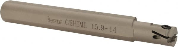 Iscar - GEHIM, Internal, Left Hand, 0.098" Max Depth of Cut, 0.031 to 0.075" Groove Width, Indexable Grooving Tool Holder - GEPI.. Insert Compatibility, 5/8" Shank Width, 5" OAL, Through Coolant - Exact Tooling