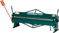 Tennsmith - 48-1/4 Inch Bending Length, Bench Machine Hand Brake - 61 Inch Wide, 22 Inch Deep, 31 Inch High - Exact Tooling