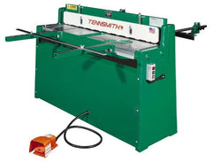 Tennsmith - 52-1/4 Inch Long Blade, Hydraulic Power Floor Shear - 61 Inch Wide x 25 Inch Deep x 42 Inch High, 0.0394 Inch Stainless Steel Capacity, 0.0630 Inch Mild Steel Capacity, 30 Inch Back Gauge Range - Exact Tooling
