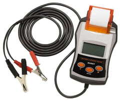Solar - 6 to 24 Volt Digital Battery & System Tester with Integrated Printer - 40 to 2,000 CCA Range, 10' Cable - Exact Tooling