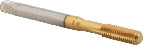 Guhring - M5x0.80 Metric Coarse 6HX Bottoming Thread Forming Tap - Cobalt, TiN Finish, 2.382" OAL, Right Hand Thread - Exact Tooling