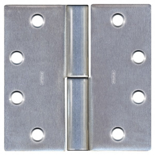 Stanley - 4-1/2" Long x 4-1/2" Wide 304 Stainless Steel Full Mortise Commercial Hinge - Exact Tooling