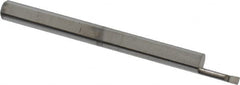 Accupro - 0.05" Min Bore Diam, 0.2" Max Bore Depth, 1/8 Shank Diam, Corner Radius Boring Bar - 0.003 to 0.005" Corner Radius, Right Hand Cut, Solid Carbide, Bright Finish - Exact Tooling