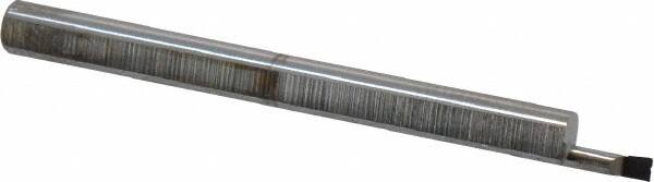 Accupro - 0.06" Min Bore Diam, 0.15" Max Bore Depth, 1/8 Shank Diam, Corner Radius Boring Bar - 0.003 to 0.005" Corner Radius, Right Hand Cut, Solid Carbide, Bright Finish - Exact Tooling