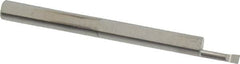 Accupro - 0.06" Min Bore Diam, 0.2" Max Bore Depth, 1/8 Shank Diam, Corner Radius Boring Bar - 0.003 to 0.005" Corner Radius, Right Hand Cut, Solid Carbide, Bright Finish - Exact Tooling