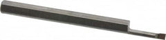 Accupro - 0.06" Min Bore Diam, 0.3" Max Bore Depth, 1/8 Shank Diam, Corner Radius Boring Bar - 0.003 to 0.005" Corner Radius, Right Hand Cut, Solid Carbide, Bright Finish - Exact Tooling