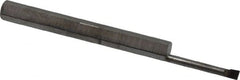 Accupro - 0.06" Min Bore Diam, 0.4" Max Bore Depth, 1/8 Shank Diam, Corner Radius Boring Bar - 0.003 to 0.005" Corner Radius, Right Hand Cut, Solid Carbide, Bright Finish - Exact Tooling