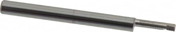 Accupro - 0.08" Min Bore Diam, 0.3" Max Bore Depth, 1/8 Shank Diam, Corner Radius Boring Bar - 0.003 to 0.005" Corner Radius, Right Hand Cut, Solid Carbide, Bright Finish - Exact Tooling