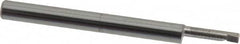 Accupro - 0.08" Min Bore Diam, 0.3" Max Bore Depth, 1/8 Shank Diam, Corner Radius Boring Bar - 0.003 to 0.005" Corner Radius, Right Hand Cut, Solid Carbide, Bright Finish - Exact Tooling