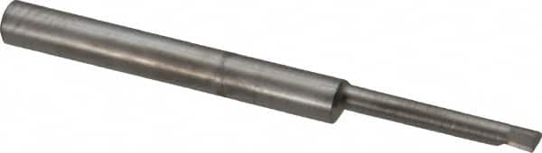 Accupro - 0.08" Min Bore Diam, 1/2" Max Bore Depth, 1/8 Shank Diam, Corner Radius Boring Bar - 0.003 to 0.005" Corner Radius, Right Hand Cut, Solid Carbide, Bright Finish - Exact Tooling