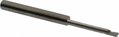 Accupro - 0.08" Min Bore Diam, 0.6" Max Bore Depth, 1/8 Shank Diam, Corner Radius Boring Bar - 0.003 to 0.005" Corner Radius, Right Hand Cut, Solid Carbide, Bright Finish - Exact Tooling
