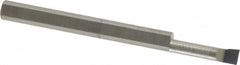 Accupro - 0.1" Min Bore Diam, 0.4" Max Bore Depth, 1/8 Shank Diam, Corner Radius Boring Bar - 0.003 to 0.005" Corner Radius, Right Hand Cut, Solid Carbide, Bright Finish - Exact Tooling