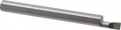 Accupro - 0.12" Min Bore Diam, 1/4" Max Bore Depth, 3/16 Shank Diam, Corner Radius Boring Bar - 0.005 to 0.008" Corner Radius, Right Hand Cut, Solid Carbide, Bright Finish - Exact Tooling