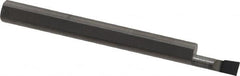 Accupro - 0.12" Min Bore Diam, 0.35" Max Bore Depth, 3/16 Shank Diam, Corner Radius Boring Bar - 0.005 to 0.008" Corner Radius, Right Hand Cut, Solid Carbide, Bright Finish - Exact Tooling