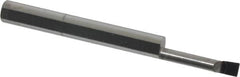 Accupro - 0.12" Min Bore Diam, 0.6" Max Bore Depth, 3/16 Shank Diam, Corner Radius Boring Bar - 0.005 to 0.008" Corner Radius, Right Hand Cut, Solid Carbide, Bright Finish - Exact Tooling