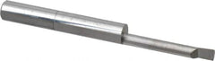 Accupro - 0.12" Min Bore Diam, 0.8" Max Bore Depth, 3/16 Shank Diam, Corner Radius Boring Bar - 0.005 to 0.008" Corner Radius, Right Hand Cut, Solid Carbide, Bright Finish - Exact Tooling
