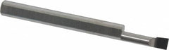 Accupro - 0.14" Min Bore Diam, 1/2" Max Bore Depth, 3/16 Shank Diam, Corner Radius Boring Bar - 0.005 to 0.008" Corner Radius, Right Hand Cut, Solid Carbide, Bright Finish - Exact Tooling