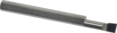 Accupro - 0.16" Min Bore Diam, 1/2" Max Bore Depth, 3/16 Shank Diam, Corner Radius Boring Bar - 0.005 to 0.008" Corner Radius, Right Hand Cut, Solid Carbide, Bright Finish - Exact Tooling