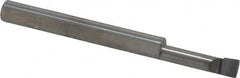 Accupro - 0.16" Min Bore Diam, 0.6" Max Bore Depth, 3/16 Shank Diam, Corner Radius Boring Bar - 0.005 to 0.008" Corner Radius, Right Hand Cut, Solid Carbide, Bright Finish - Exact Tooling
