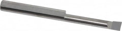 Accupro - 0.16" Min Bore Diam, 0.9" Max Bore Depth, 3/16 Shank Diam, Corner Radius Boring Bar - 0.005 to 0.008" Corner Radius, Right Hand Cut, Solid Carbide, Bright Finish - Exact Tooling