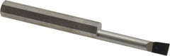 Accupro - 0.18" Min Bore Diam, 1" Max Bore Depth, 1/4 Shank Diam, Corner Radius Boring Bar - 0.005 to 0.008" Corner Radius, Right Hand Cut, Solid Carbide, Bright Finish - Exact Tooling
