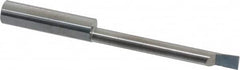 Accupro - 0.18" Min Bore Diam, 1-1/2" Max Bore Depth, 1/4 Shank Diam, Corner Radius Boring Bar - 0.005 to 0.008" Corner Radius, Right Hand Cut, Solid Carbide, Bright Finish - Exact Tooling