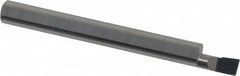 Accupro - 0.18" Min Bore Diam, 0.35" Max Bore Depth, 1/4 Shank Diam, Corner Radius Boring Bar - 0.005 to 0.008" Corner Radius, Right Hand Cut, Solid Carbide, Bright Finish - Exact Tooling