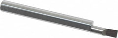 Accupro - 0.18" Min Bore Diam, 1/2" Max Bore Depth, 1/4 Shank Diam, Corner Radius Boring Bar - 0.005 to 0.008" Corner Radius, Right Hand Cut, Solid Carbide, Bright Finish - Exact Tooling