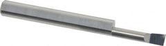 Accupro - 0.18" Min Bore Diam, 3/4" Max Bore Depth, 1/4 Shank Diam, Corner Radius Boring Bar - 0.005 to 0.008" Corner Radius, Right Hand Cut, Solid Carbide, Bright Finish - Exact Tooling