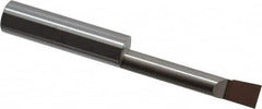 Accupro - 0.23" Min Bore Diam, 1-1/4" Max Bore Depth, 5/16 Shank Diam, Corner Radius Boring Bar - 0.005 to 0.008" Corner Radius, Right Hand Cut, Solid Carbide, Bright Finish - Exact Tooling