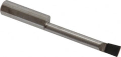Accupro - 0.23" Min Bore Diam, 1-1/2" Max Bore Depth, 5/16 Shank Diam, Corner Radius Boring Bar - 0.005 to 0.008" Corner Radius, Right Hand Cut, Solid Carbide, Bright Finish - Exact Tooling