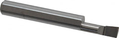 Accupro - 0.23" Min Bore Diam, 0.7" Max Bore Depth, 5/16 Shank Diam, Corner Radius Boring Bar - 0.005 to 0.008" Corner Radius, Right Hand Cut, Solid Carbide, Bright Finish - Exact Tooling