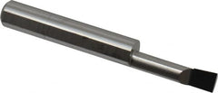 Accupro - 0.23" Min Bore Diam, 0.9" Max Bore Depth, 5/16 Shank Diam, Corner Radius Boring Bar - 0.005 to 0.008" Corner Radius, Right Hand Cut, Solid Carbide, Bright Finish - Exact Tooling
