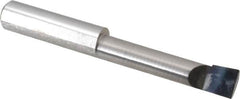 Accupro - 0.29" Min Bore Diam, 1.35" Max Bore Depth, 5/16 Shank Diam, Corner Radius Boring Bar - 0.005 to 0.008" Corner Radius, Right Hand Cut, Solid Carbide, Bright Finish - Exact Tooling