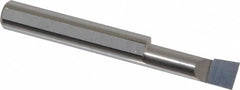 Accupro - 0.29" Min Bore Diam, 0.9" Max Bore Depth, 5/16 Shank Diam, Corner Radius Boring Bar - 0.005 to 0.008" Corner Radius, Right Hand Cut, Solid Carbide, Bright Finish - Exact Tooling
