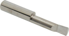 Accupro - 0.32" Min Bore Diam, 1-1/4" Max Bore Depth, 3/8 Shank Diam, Corner Radius Boring Bar - 0.005 to 0.008" Corner Radius, Right Hand Cut, Solid Carbide, Bright Finish - Exact Tooling