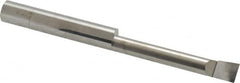 Accupro - 0.32" Min Bore Diam, 2" Max Bore Depth, 3/8 Shank Diam, Corner Radius Boring Bar - 0.005 to 0.008" Corner Radius, Right Hand Cut, Solid Carbide, Bright Finish - Exact Tooling