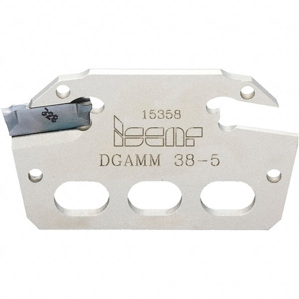 Iscar - Right Hand, 0.098 Inch Insert Width, Indexable Cutoff and Grooving Support Blade - DGAMM38-2 BLADE - Exact Tooling