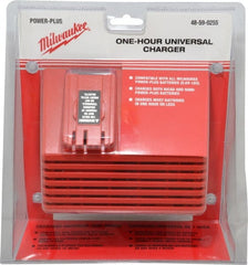 Milwaukee Tool - 12 to 18 Volt, 1 Battery NiCad & NiMH Power Tool Charger - 1 hr to Charge - Exact Tooling