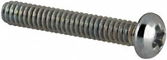 Value Collection - #3-48 UNC, 5/8" Length Under Head Phillips Drive Machine Screw - Round Head, Grade J82 Steel, Zinc-Plated Finish, Without Washer - Exact Tooling