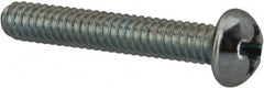 Value Collection - #5-40 UNC, 3/4" Length Under Head Phillips Drive Machine Screw - Round Head, Grade J82 Steel, Zinc-Plated Finish, Without Washer - Exact Tooling
