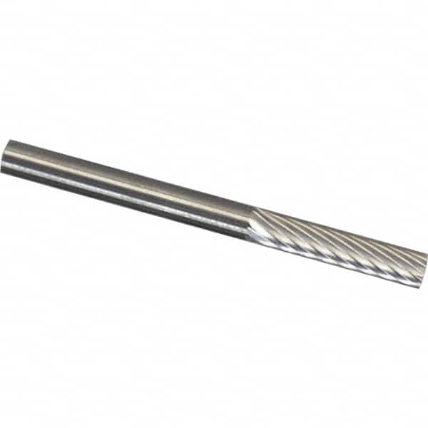 Made in USA - 6mm Cut Diam, 0.2362" Shank Diam, Cylinder Head Chipbreaker Cut Burr - Carbide, 16mm LOC, 50mm OAL - Exact Tooling