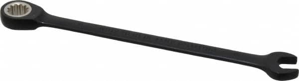 Proto - 8mm 12 Point Combination Wrench - 15° Head Angle, 5-1/2" OAL, Steel, Black Chrome Finish - Exact Tooling