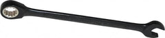 Proto - 10mm 12 Point Combination Wrench - 15° Head Angle, 6-1/4" OAL, Steel, Black Chrome Finish - Exact Tooling