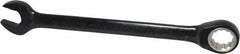 Proto - 18mm 12 Point Combination Wrench - 15° Head Angle, 9-5/16" OAL, Steel, Black Chrome Finish - Exact Tooling