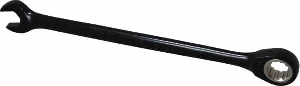 Proto - 5/16" 12 Point Combination Wrench - 15° Head Angle, 5-1/2" OAL, Steel, Black Chrome Finish - Exact Tooling